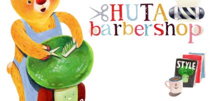 HUTA barber shop 繪畫過程