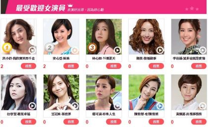 《2015閃亮星電視大賞》— 快來選出最令你心動的女演員吧！